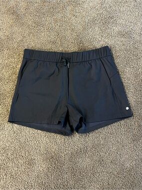 WILLIT Women’s Black Athletic Hiking Shorts with Elastic Waist